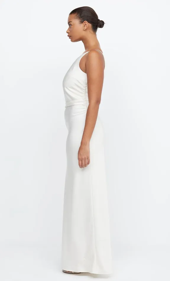 Bec Bridge Event Wear Dresses ETERNITY ASYM MAXI DRESS Cream 8211 Women
