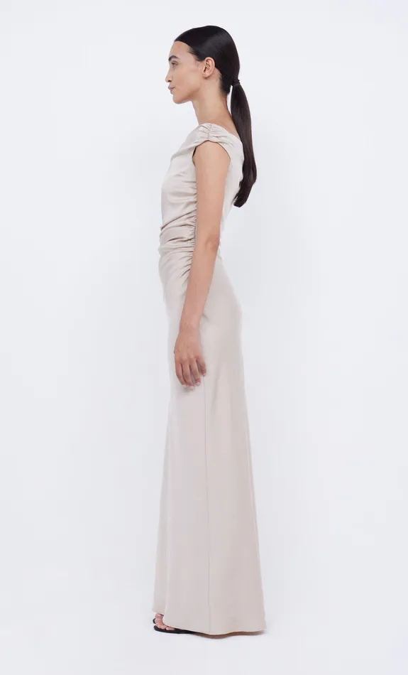 Bec Bridge Event Wear Dresses ETERNITY OFF SHOULDER MAXI Sand 8211 Women