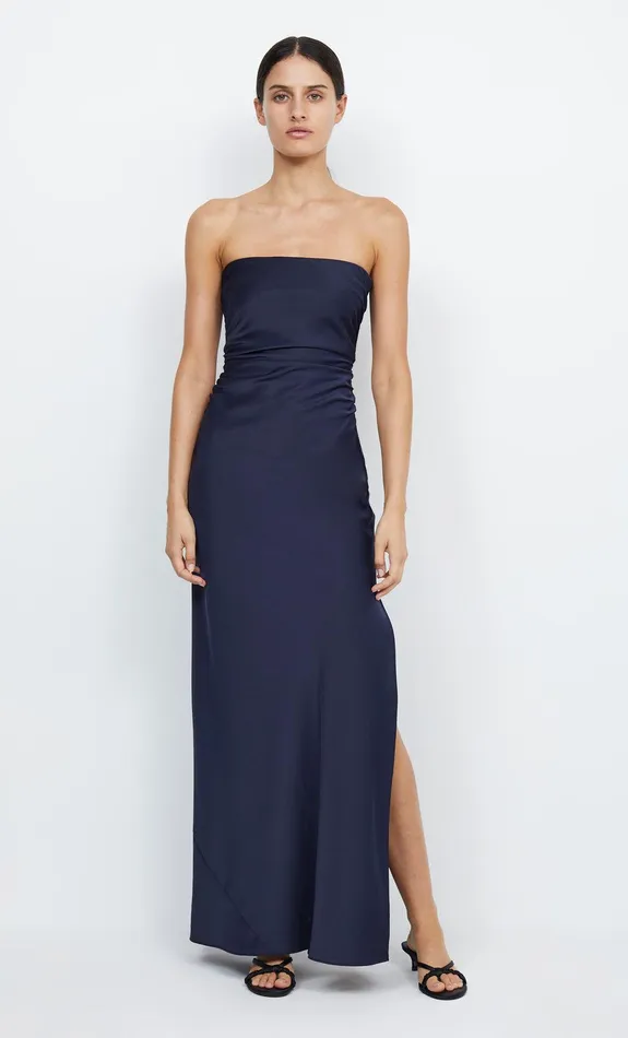 Bec Bridge Event Wear Dresses ETERNITY STRAPLESS MAXI Ink 8211 Women