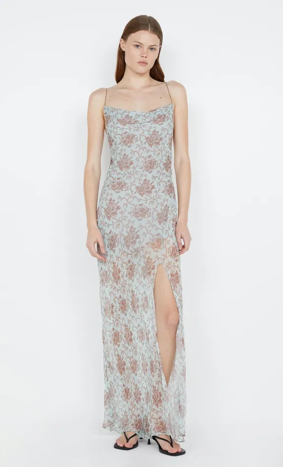 Bec Bridge Event Wear Dresses LYLOU MAXI DRESS Juniper Floral 8211 Women