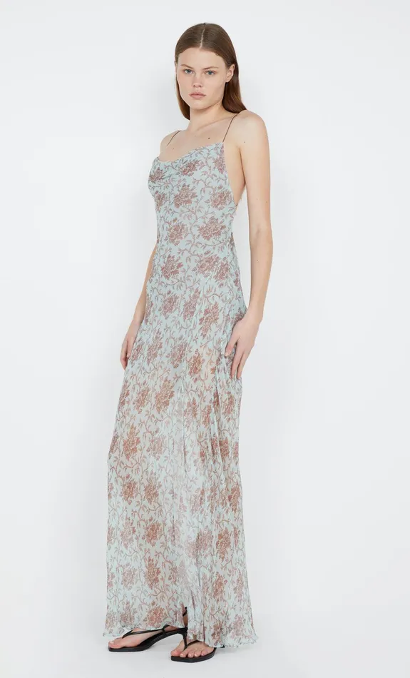 Bec Bridge Event Wear Dresses LYLOU MAXI DRESS Juniper Floral 8211 Women