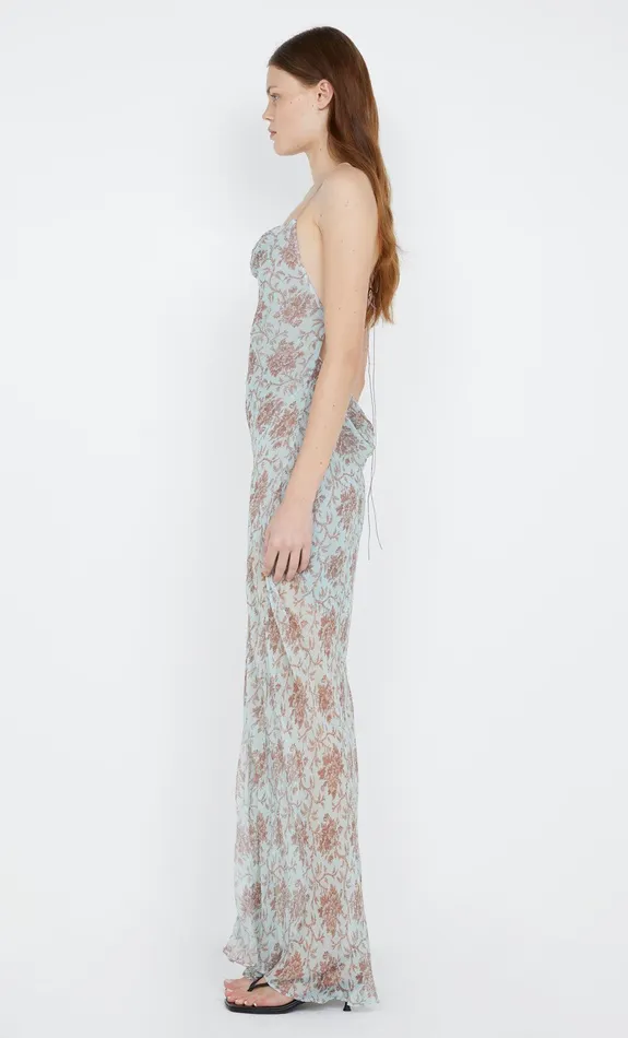 Bec Bridge Event Wear Dresses LYLOU MAXI DRESS Juniper Floral 8211 Women