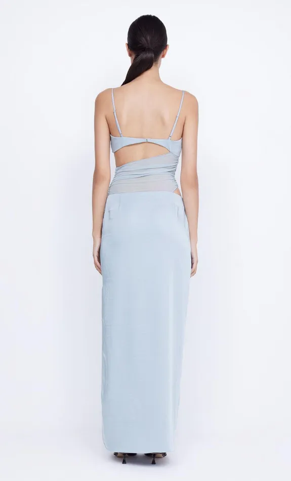 Bec Bridge Event Wear Dresses MARI LOU ASYM MAXI DRESS Dove Blue 8211 Women