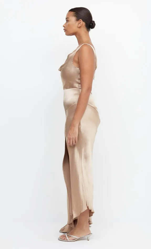 Bec Bridge Event Wear Dresses MOON DANCE COWL DRESS Golden 8211 Women