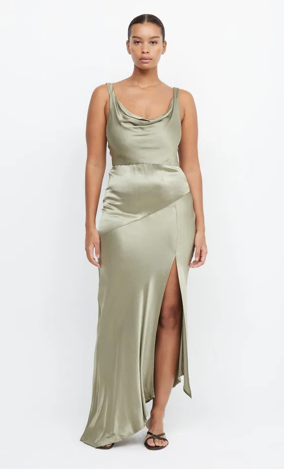 Bec Bridge Event Wear Dresses MOON DANCE COWL DRESS Sage 8211 Women