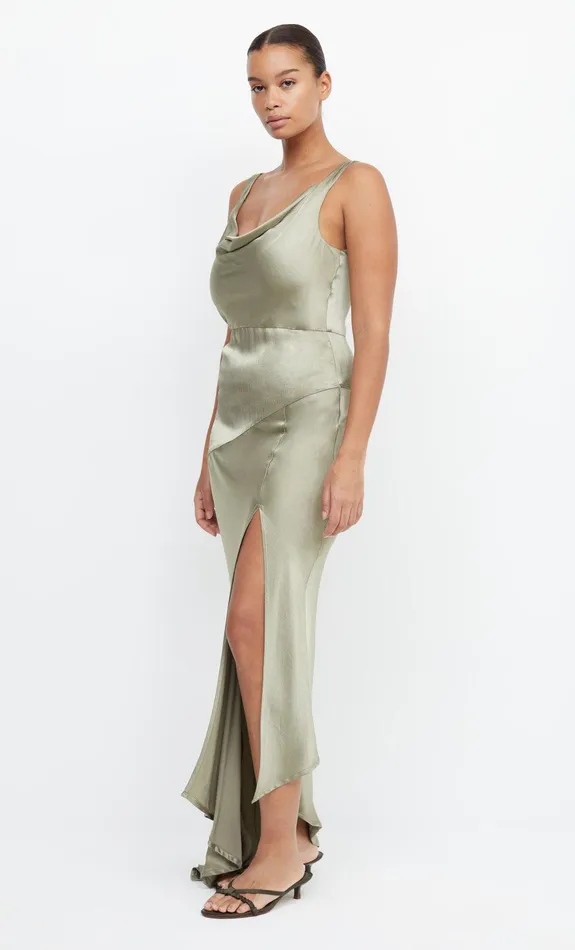 Bec Bridge Event Wear Dresses MOON DANCE COWL DRESS Sage 8211 Women