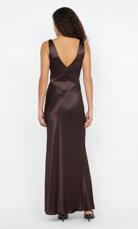 Bec Bridge Event Wear Dresses MOON DANCE VERONA DRESS Dark Chocolate 8211 Women
