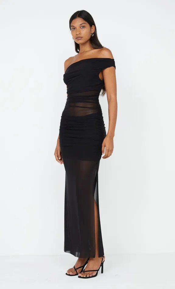 Bec Bridge Event Wear Dresses PIA OFF SHOULDER DRESS Black 8211 Women