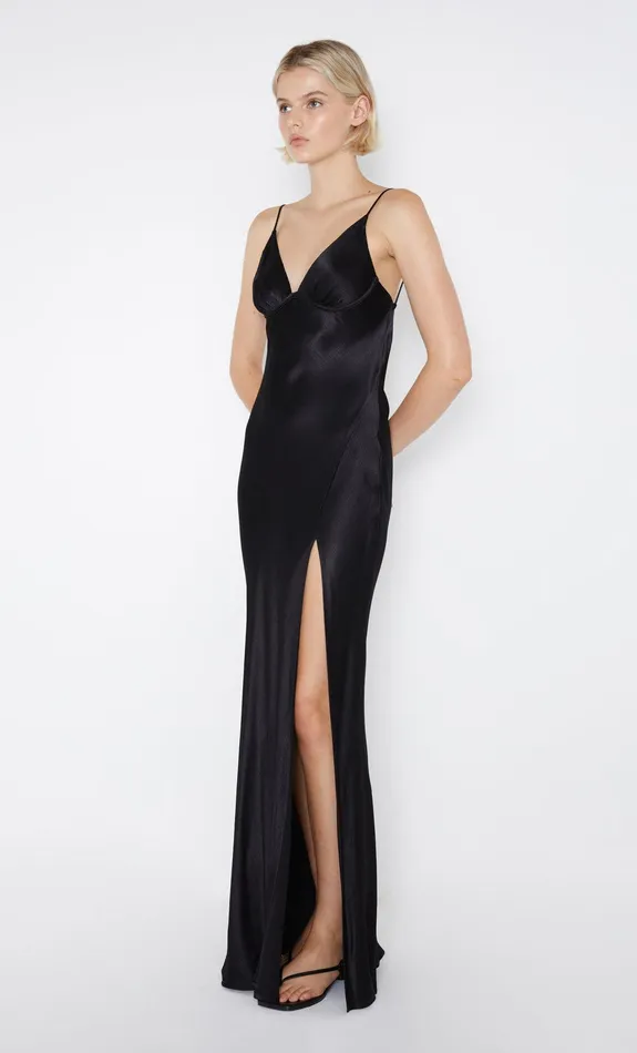 Bec Bridge Event Wear Dresses REN SPLIT MAXI DRESS Black 8211 Women