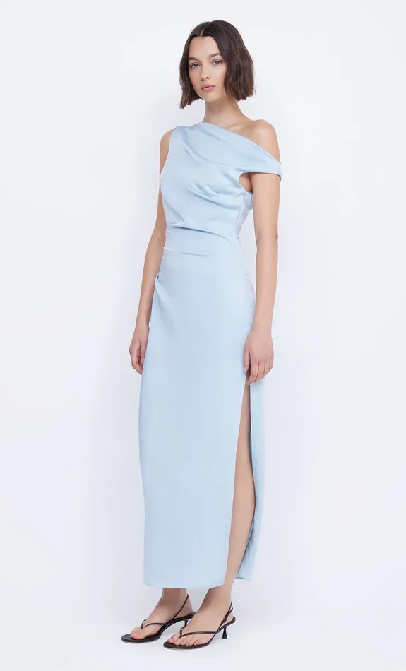 Bec Bridge Event Wear Dresses ROCHELLE ASYM MIDI DRESS Dolphin Blue 8211 Women