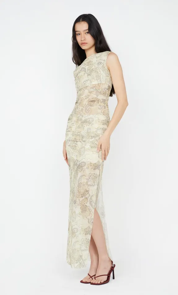 Bec Bridge Event Wear Dresses SHYLA OFF SHOULDER DRESS Faded Paisley 8211 Women