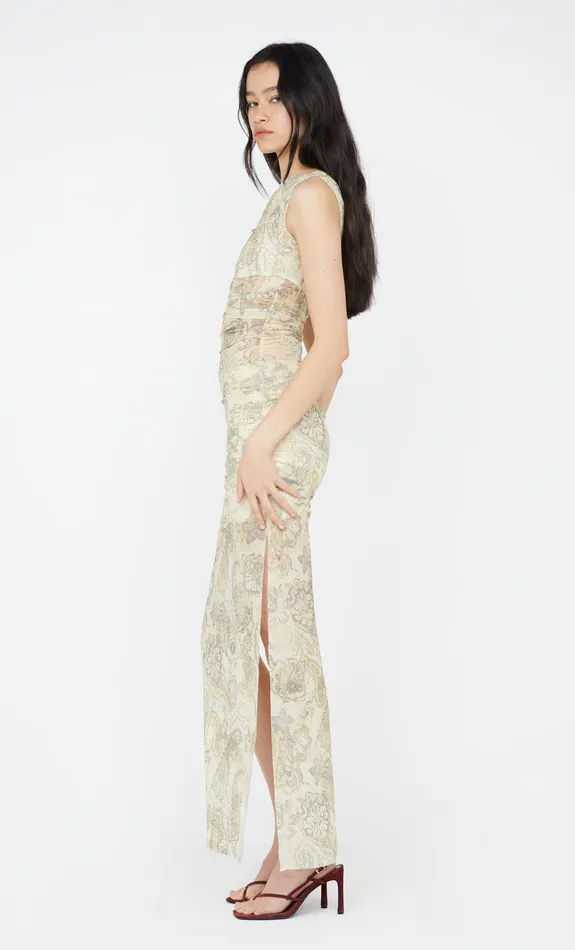 Bec Bridge Event Wear Dresses SHYLA OFF SHOULDER DRESS Faded Paisley 8211 Women