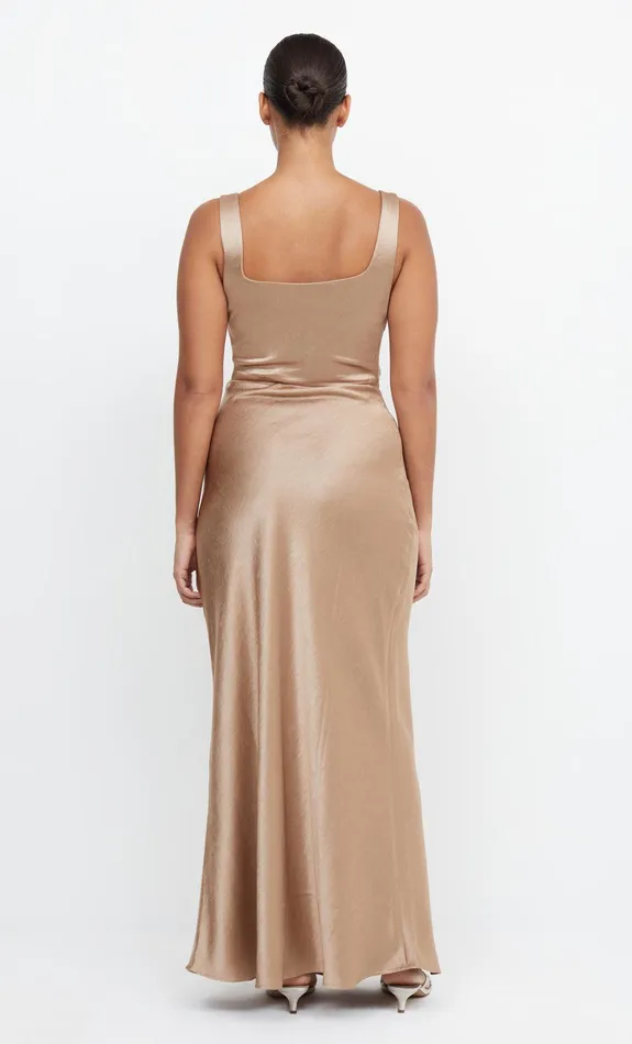 Bec Bridge Event Wear Dresses THE DREAMER SQUARE NECK DRESS Golden 8211 Women