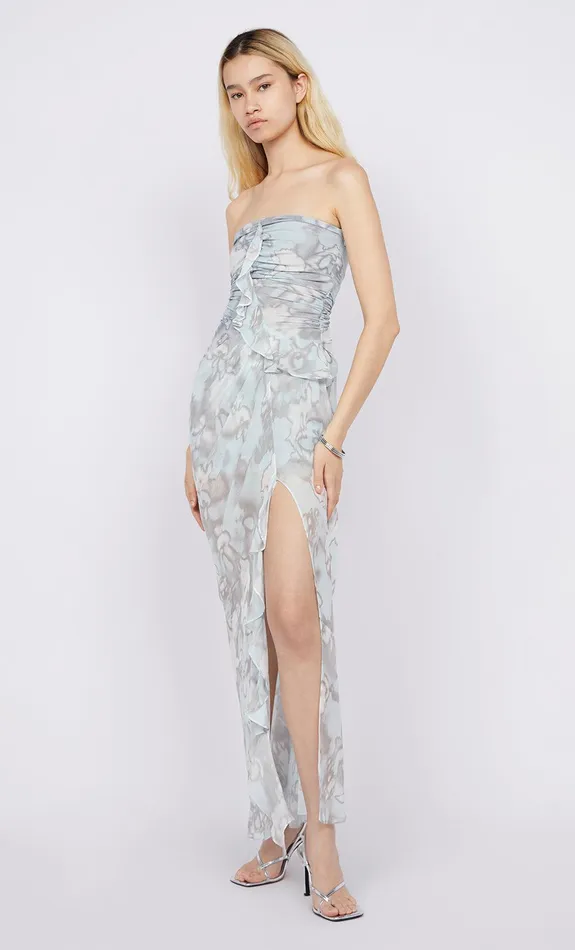 Bec Bridge Event Wear Dresses ZABELLE STRAPLESS DRESS Moonshadow 8211 Women