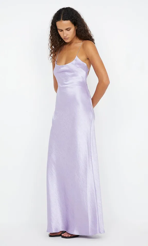 Bec Bridge Maxi Dresses ALLEGRA TIE MAXI DRESS Lilac 8211 Women