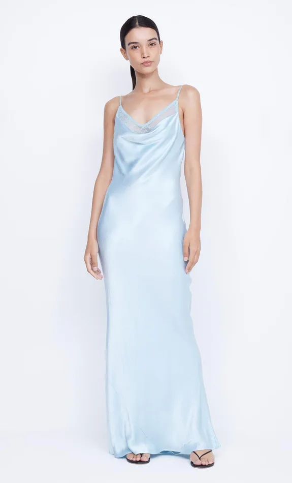 Bec Bridge Maxi Dresses ARABELLA BACKLESS DRESS Dolphin Blue 8211 Women