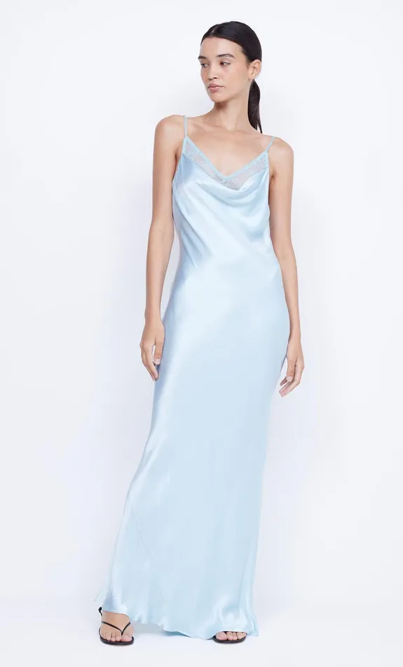 Bec Bridge Maxi Dresses ARABELLA BACKLESS DRESS Dolphin Blue 8211 Women