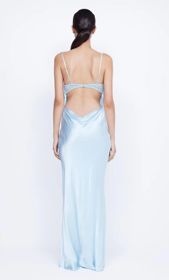 Bec Bridge Maxi Dresses ARABELLA BACKLESS DRESS Dolphin Blue 8211 Women