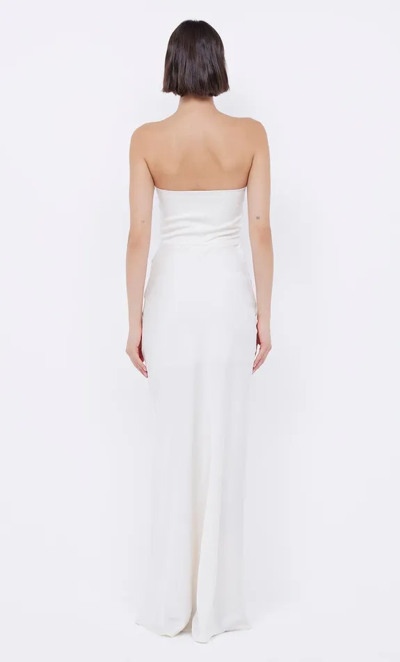 Bec Bridge Maxi Dresses EMILIA STRAPLESS DRESS Ivory 8211 Women