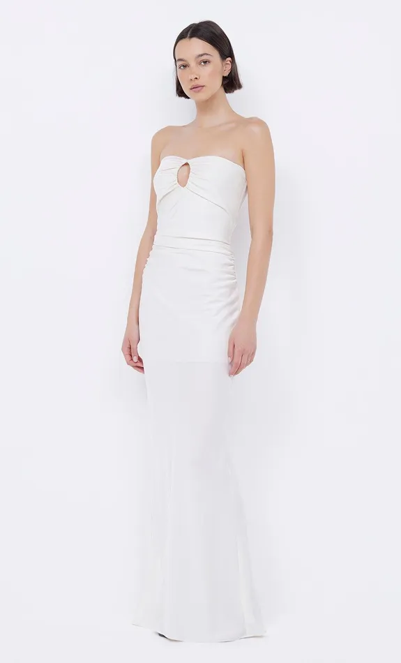 Bec Bridge Maxi Dresses EMILIA STRAPLESS DRESS Ivory 8211 Women