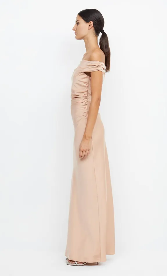 Bec Bridge Maxi Dresses ETERNITY OFF SHOULDER MAXI Rose Gold 8211 Women