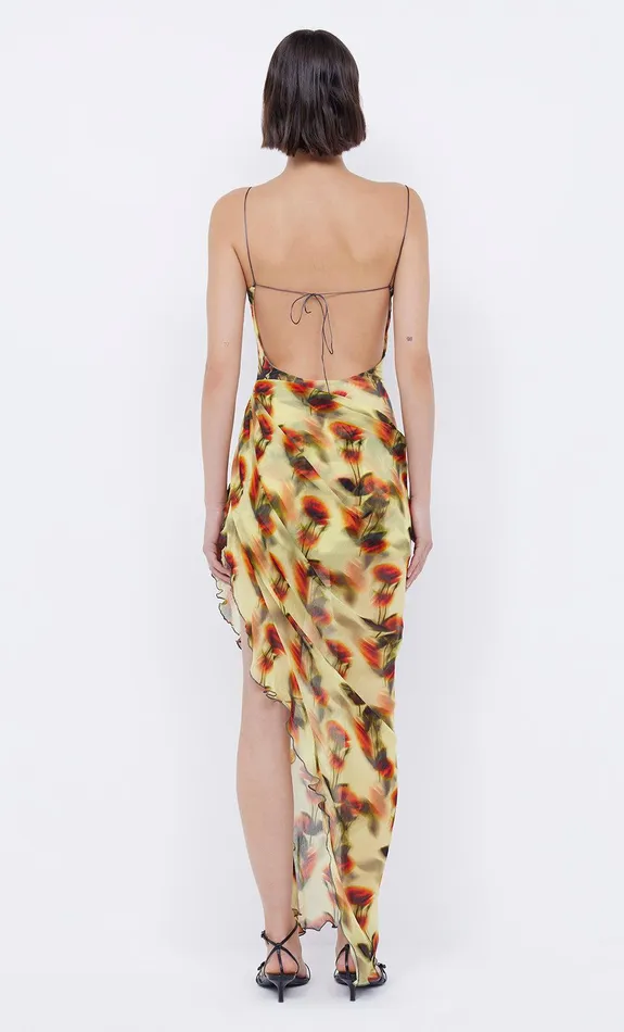 Bec Bridge Maxi Dresses FIORE ASYM MAXI DRESS Citrus Rose 8211 Women
