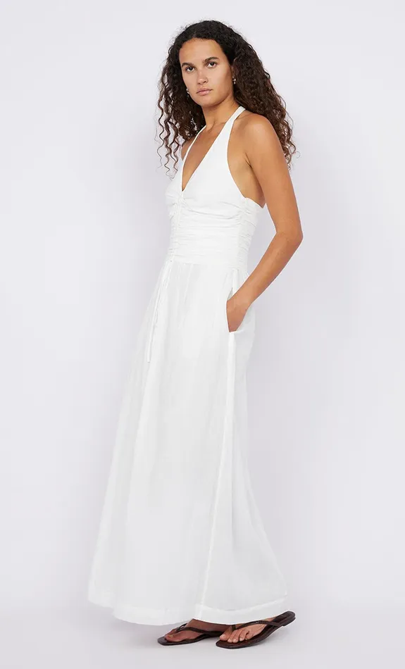 Bec Bridge Maxi Dresses FRANCA HALTER DRESS White 8211 Women