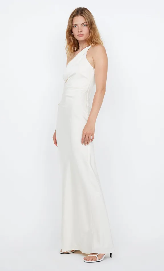 Bec Bridge Maxi Dresses LUNETTA ASYM DRESS Cream 8211 Women
