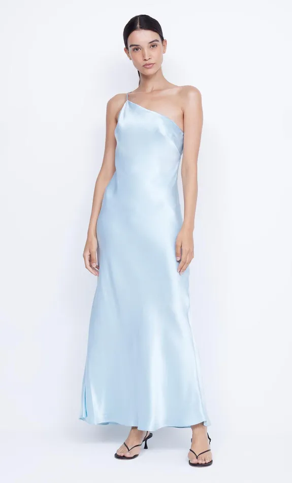 Bec Bridge Maxi Dresses MARGAUX ASYM DRESS Dolphin Blue 8211 Women