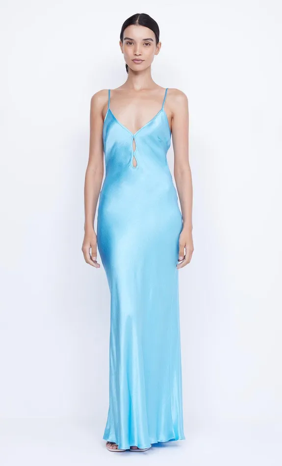 Bec Bridge Maxi Dresses MARGAUX KEYHOLE DRESS Topaz Blue 8211 Women