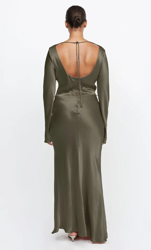 Bec Bridge Maxi Dresses MOON DANCE LONG SLEEVE MAXI DRESS Dark Willow 8211 Women