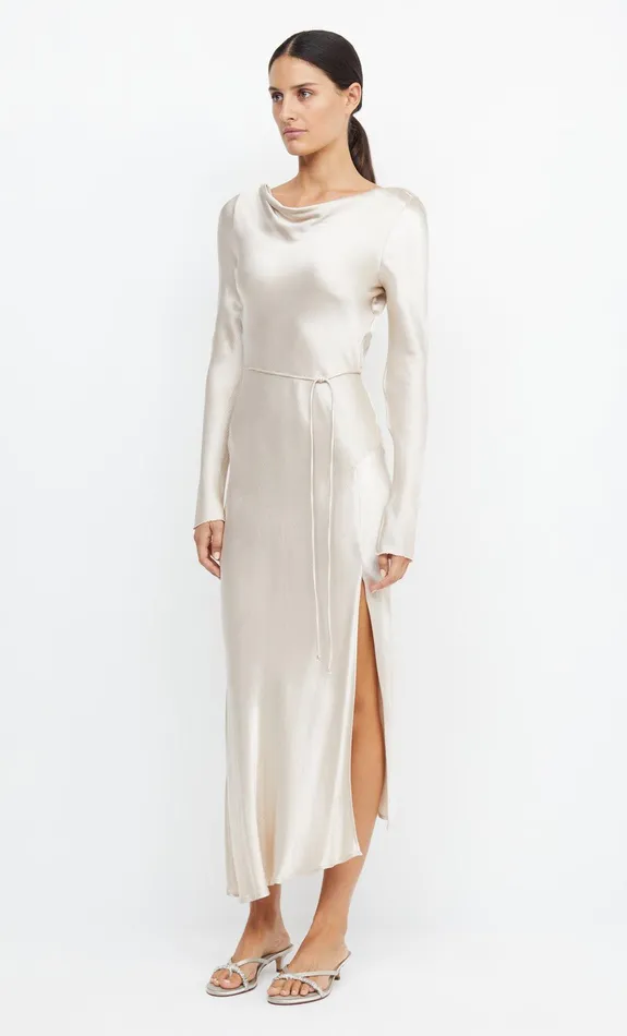 Bec Bridge Maxi Dresses MOON DANCE LONG SLEEVE MAXI DRESS Sand 8211 Women