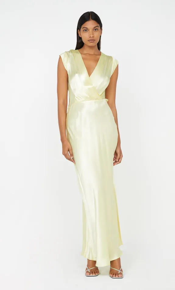 Bec Bridge Maxi Dresses MOON DANCE MAXI DRESS Ice Yellow 8211 Women