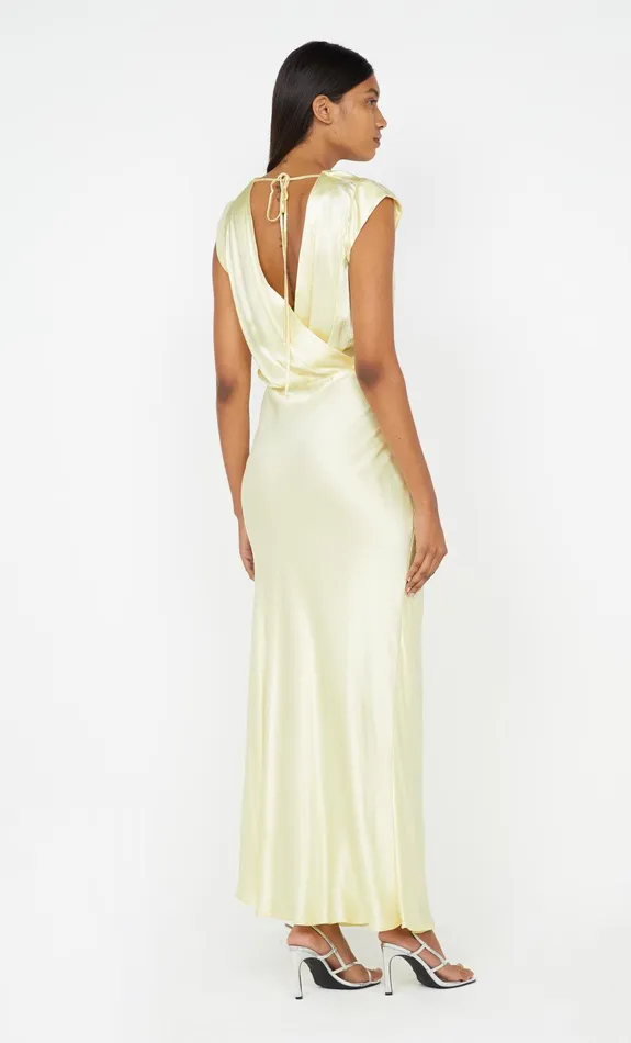 Bec Bridge Maxi Dresses MOON DANCE MAXI DRESS Ice Yellow 8211 Women