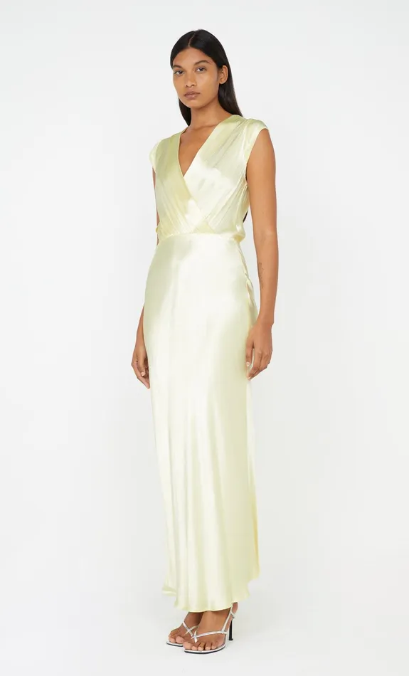 Bec Bridge Maxi Dresses MOON DANCE MAXI DRESS Ice Yellow 8211 Women