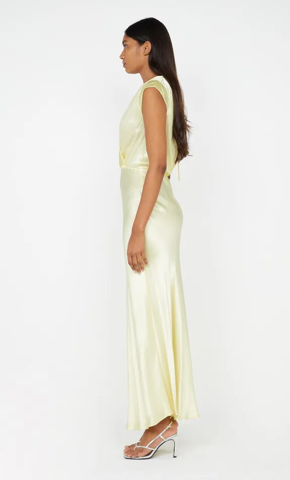 Bec Bridge Maxi Dresses MOON DANCE MAXI DRESS Ice Yellow 8211 Women