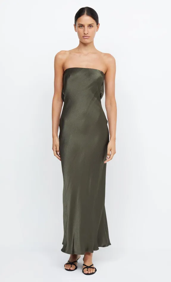Bec Bridge Maxi Dresses MOON DANCE STRAPLESS DRESS Dark Willow 8211 Women