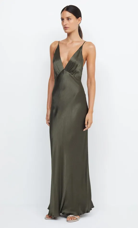 Bec Bridge Maxi Dresses MOON DANCE V MAXI DRESS Dark Willow 8211 Women