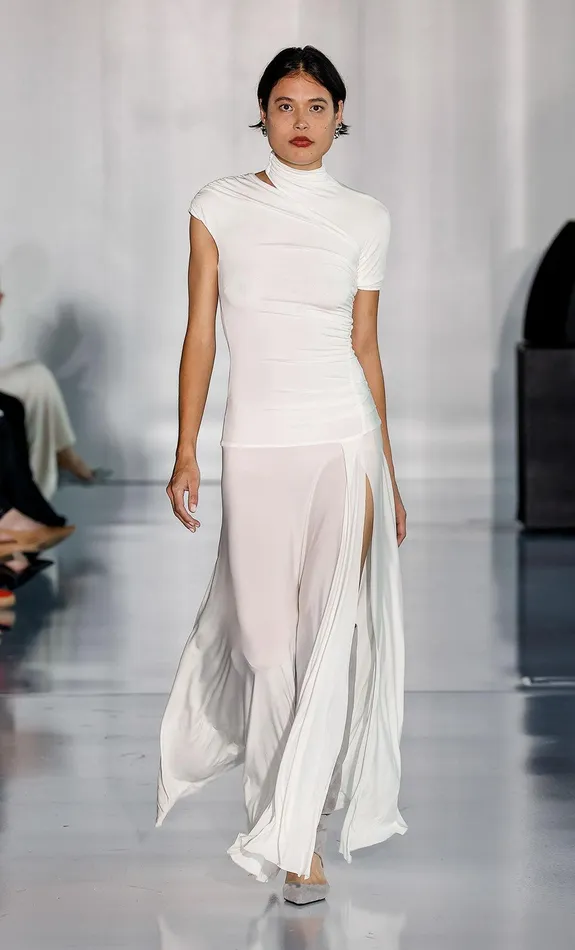Bec Bridge Maxi Dresses SERAPHINA ASYM DRESS White 8211 Women