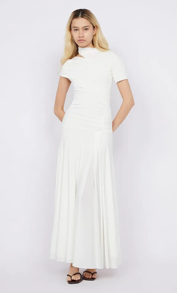 Bec Bridge Maxi Dresses SERAPHINA ASYM DRESS White 8211 Women