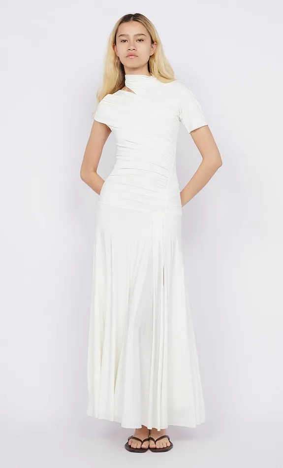 Bec Bridge Maxi Dresses SERAPHINA ASYM DRESS White 8211 Women