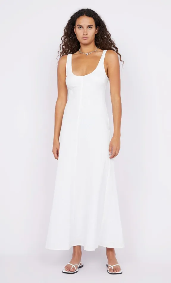 Bec Bridge Maxi Dresses STEFFI SCOOP NECK DRESS White 8211 Women