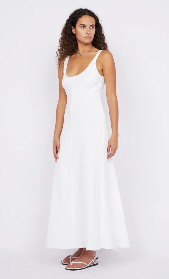 Bec Bridge Maxi Dresses STEFFI SCOOP NECK DRESS White 8211 Women