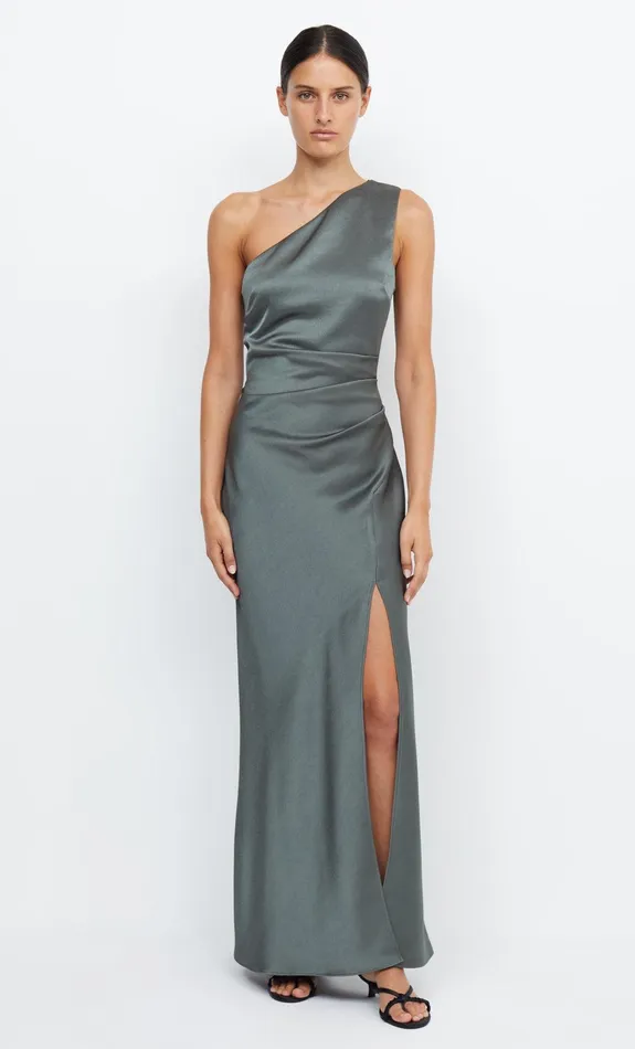 Bec Bridge Maxi Dresses THE DREAMER ASYM DRESS Dark Willow 8211 Women