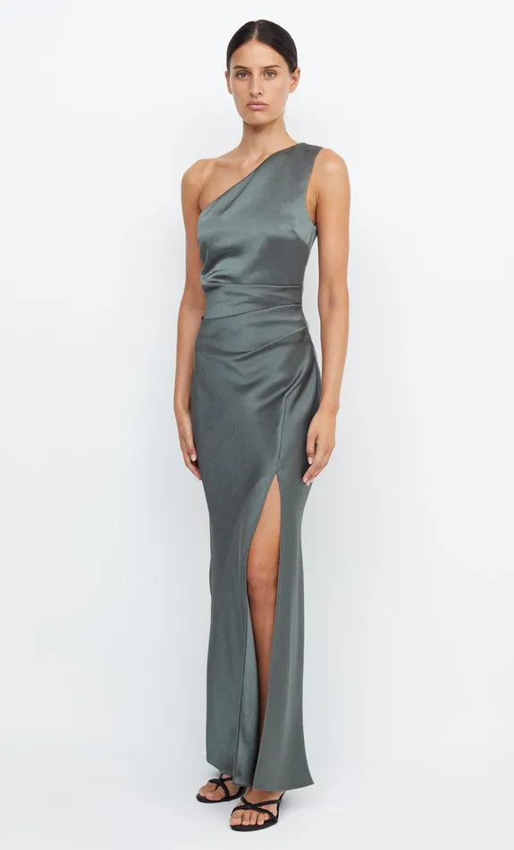Bec Bridge Maxi Dresses THE DREAMER ASYM DRESS Dark Willow 8211 Women