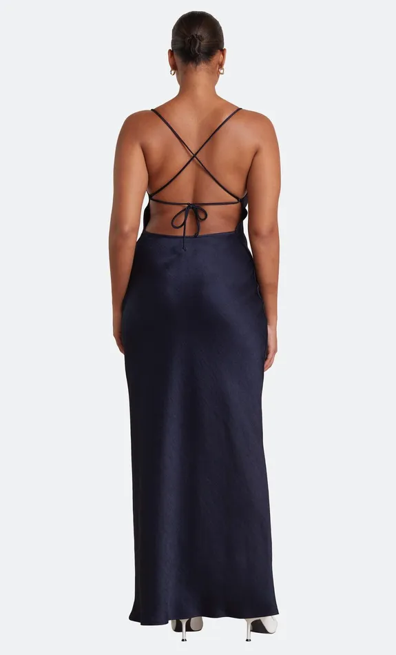 Bec Bridge Maxi Dresses THE DREAMER TIE DRESS Ink 8211 Women