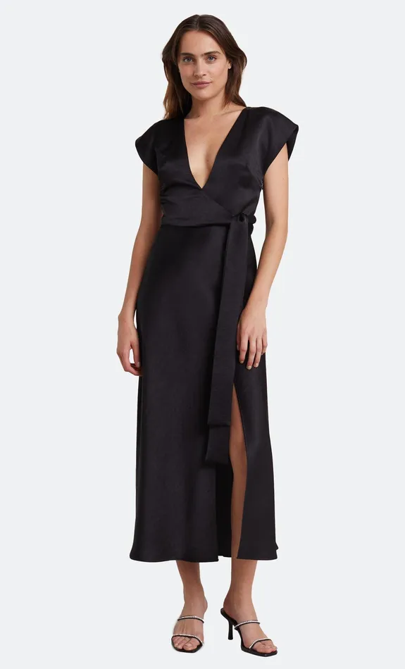Bec Bridge Maxi Dresses THE DREAMER WRAP DRESS Black 8211 Women