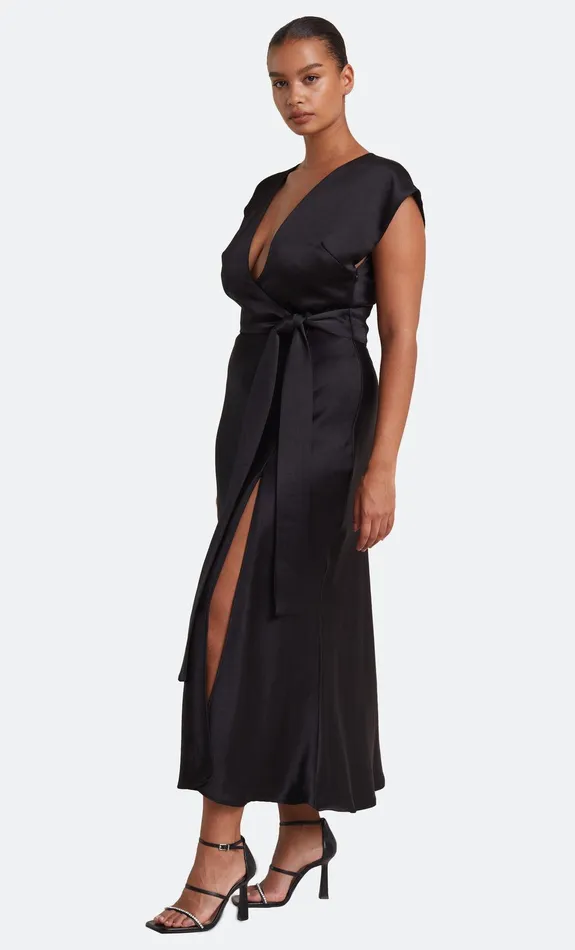 Bec Bridge Maxi Dresses THE DREAMER WRAP DRESS Black 8211 Women