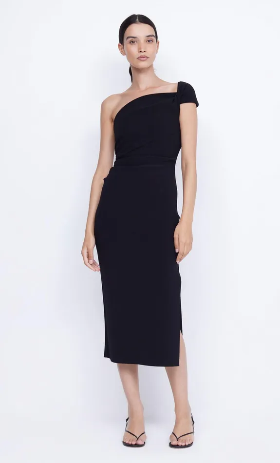 Bec Bridge Midi Dresses ELEA ASYM MIDI DRESS Black 8211 Women