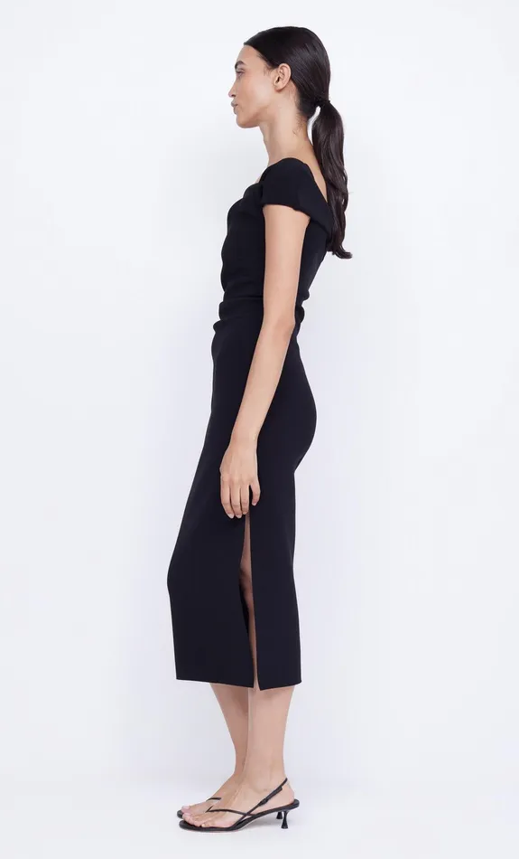 Bec Bridge Midi Dresses ELEA ASYM MIDI DRESS Black 8211 Women